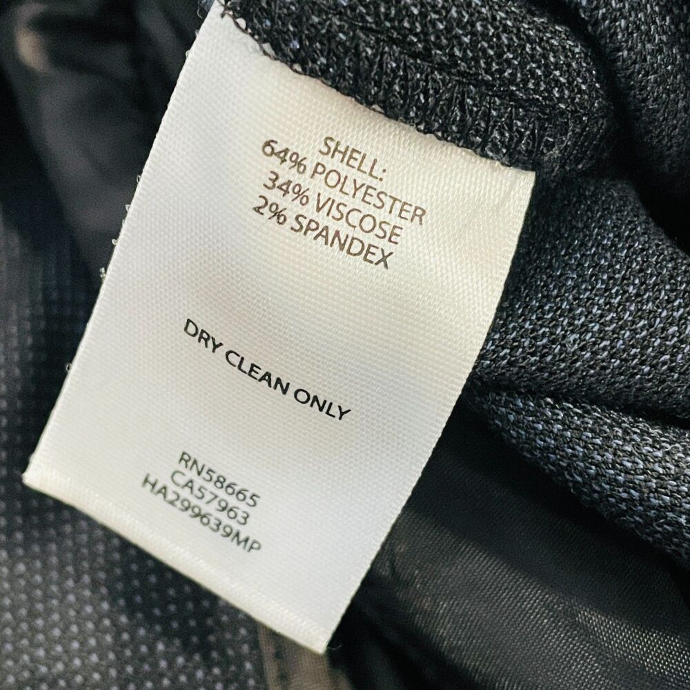 ~ Halogen 16p Quinn Fit Black Slacks Pants Trousers 16 Petite 10"rise, 31"inseam - Picture 10 of 10